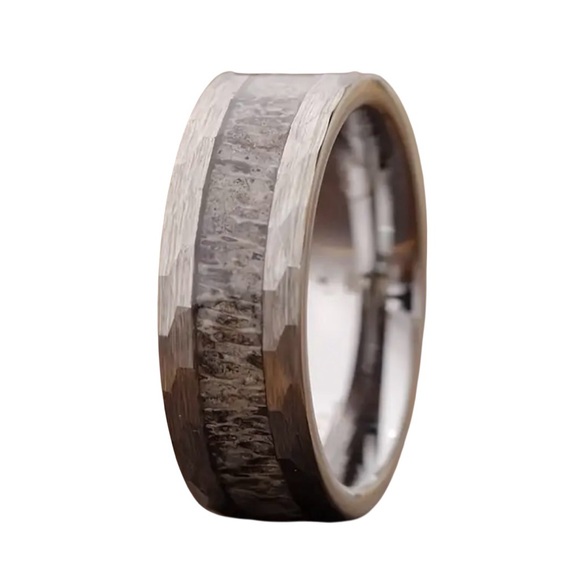 Other - Men's Stainless and Deer Antler Ring